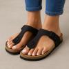 imageCUSHIONAIRE Womens Leah Cork Footbed Sandal With ComfortBlack