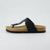 imageCUSHIONAIRE Womens Leah Cork Footbed Sandal With ComfortBlack Nappa