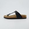 imageCUSHIONAIRE Womens Leah Cork Footbed Sandal With ComfortBlack Oily