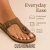 imageCUSHIONAIRE Womens Leah Cork Footbed Sandal With ComfortBrown