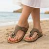 imageCUSHIONAIRE Womens Leah Cork Footbed Sandal With ComfortBrown Nappa