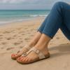 imageCUSHIONAIRE Womens Leah Cork Footbed Sandal With ComfortStone