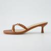 imageCUSHIONAIRE Womens Milan Kitten Heel Sandals Memory Foam Wide Widths AvailableWhiskey