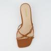 imageCUSHIONAIRE Womens Milan Kitten Heel Sandals Memory Foam Wide Widths AvailableWhiskey