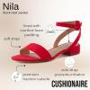 imageCUSHIONAIRE Womens Nila one band low block heel sandal Wide Widths AvailableRed