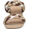 imageCUSHIONAIRE Womens Onyx braided Heel Sandal Memory Foam Wide Widths AvailableTan Multi