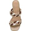 imageCUSHIONAIRE Womens Onyx braided Heel Sandal Memory Foam Wide Widths AvailableTan Multi