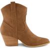 imageCUSHIONAIRE Womens Rocky Western boot with stitch detailing and Memory Foam padding Wide Widths AvailableTan