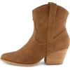 imageCUSHIONAIRE Womens Rocky Western boot with stitch detailing and Memory Foam padding Wide Widths AvailableTan