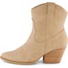 imageCUSHIONAIRE Womens Rocky Western boot with stitch detailing and Memory Foam padding Wide Widths AvailableTaupe