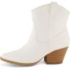 imageCUSHIONAIRE Womens Rocky Western boot with stitch detailing and Memory Foam padding Wide Widths AvailableWhite