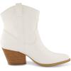 imageCUSHIONAIRE Womens Rocky Western boot with stitch detailing and Memory Foam padding Wide Widths AvailableWhite