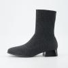 imageCUSHIONAIRE Womens Russel Knit Ankle Boot with Block Heel Memory Foam Wide Widths AvailableKnit Gray