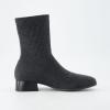 imageCUSHIONAIRE Womens Russel Knit Ankle Boot with Block Heel Memory Foam Wide Widths AvailableKnit Gray