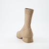 imageCUSHIONAIRE Womens Russel Knit Ankle Boot with Block Heel Memory Foam Wide Widths AvailableKnit Taupe