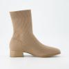 imageCUSHIONAIRE Womens Russel Knit Ankle Boot with Block Heel Memory Foam Wide Widths AvailableKnit Taupe