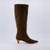 imageCUSHIONAIRE Womens Stiles high kitten heel boot with Memory FoamBrown