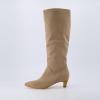 imageCUSHIONAIRE Womens Stiles high kitten heel boot with Memory FoamTaupe