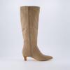 imageCUSHIONAIRE Womens Stiles high kitten heel boot with Memory FoamTaupe