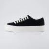 imageCUSHIONAIRE Womens Tag Low top Canvas Sneaker Memory FoamBlack Canvas
