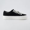 imageCUSHIONAIRE Womens Tag Low top Canvas Sneaker Memory FoamBlack Canvas