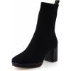 imageCUSHIONAIRE Womens Bancroft Stretch platform heel boot Memory Foam Wide Widths AvailableBlack