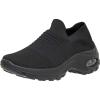 imageCUSHIONAIRE Womens Breeze Stretch Knit Slip on Sneaker Memory Foam ampamp LiteSole TechnologyBlackBl