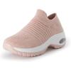 imageCUSHIONAIRE Womens Breeze Stretch Knit Slip on Sneaker Memory Foam ampamp LiteSole TechnologyBlush