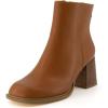imageCUSHIONAIRE Womens Dante block heel dress boot Memory Foam Wide Widths AvailableCognac