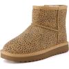 imageCUSHIONAIRE Womens Hipster pull on boot Memory FoamCheetah Genuine Suede
