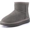 imageCUSHIONAIRE Womens Hipster pull on boot Memory FoamGrey Genuine Suede
