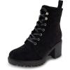 Black Faux Suede