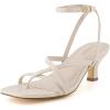 imageCUSHIONAIRE Womens Kitten heel sandal Memory Foam and Wide Widths AvailableIvory