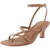 imageCUSHIONAIRE Womens Kitten heel sandal Memory Foam and Wide Widths AvailableLatte