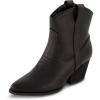 imageCUSHIONAIRE Womens Rocky Western boot with stitch detailing and Memory Foam padding Wide Widths AvailableBlack