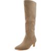 imageCUSHIONAIRE Womens Stiles high kitten heel boot with Memory FoamTaupe