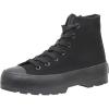 imageCUSHIONAIRE Womens Vespa high top Canvas Sneaker Memory Foam and Side ZipperBlackBlack Zip