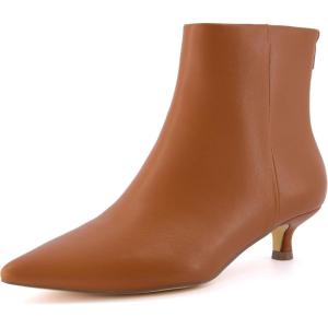 imageCUSHIONAIRE Womens Barbi Kitten Heel Bootie Memory Foam Wide Widths AvailableCognac