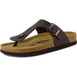 imageCUSHIONAIRE Womens Leah Cork Footbed Sandal With ComfortBrown Nappa