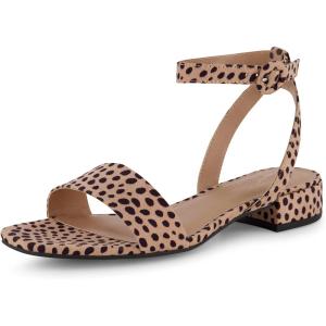 imageCUSHIONAIRE Womens Nila one band low block heel sandal Wide Widths AvailableSpotted Cheetah