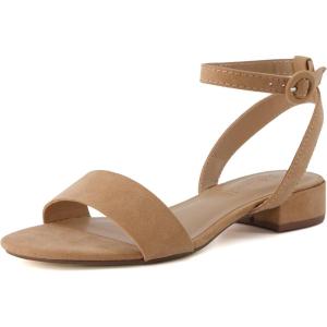 imageCUSHIONAIRE Womens Nila one band low block heel sandal Wide Widths AvailableTaupe