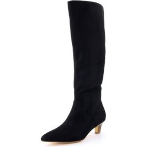 imageCUSHIONAIRE Womens Stiles high kitten heel boot with Memory FoamBlack