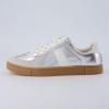 imageCUSHIONAIRE Bailey Womens Retro Sneaker Classic Everyday Sneakers for Women with Sleek Rounded Toe and Memory FoamSilver