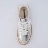 imageCUSHIONAIRE Bailey Womens Retro Sneaker Classic Everyday Sneakers for Women with Sleek Rounded Toe and Memory FoamSilver