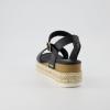 imageCUSHIONAIRE Melissa Espadrille Platform Sandals For Women with Adjustable Ankle Strap and Memory Foam InsoleComfortable Womens Sandals for SummerBlack