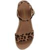 imageCUSHIONAIRE Melissa Espadrille Platform Sandals For Women with Adjustable Ankle Strap and Memory Foam InsoleComfortable Womens Sandals for SummerLeopard