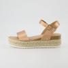 imageCUSHIONAIRE Melissa Espadrille Platform Sandals For Women with Adjustable Ankle Strap and Memory Foam InsoleComfortable Womens Sandals for SummerRose Gold