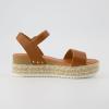 imageCUSHIONAIRE Melissa Espadrille Platform Sandals For Women with Adjustable Ankle Strap and Memory Foam InsoleComfortable Womens Sandals for SummerTan