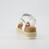 imageCUSHIONAIRE Melissa Espadrille Platform Sandals For Women with Adjustable Ankle Strap and Memory Foam InsoleComfortable Womens Sandals for SummerWhite