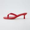 imageCUSHIONAIRE Miami Thong Dressy Kitten Heel Sandals for Women Wide Widths AvailableRuby